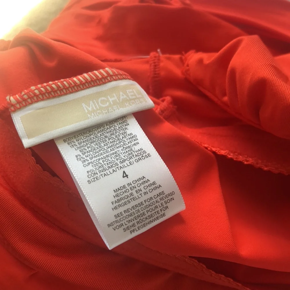 🔥❤️Michael Kors one piece bathing suit halter top